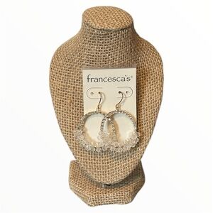 Francesca's Collections Silver Teardrop Earrings